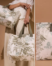 Handprinted Cotton Weekender Bag