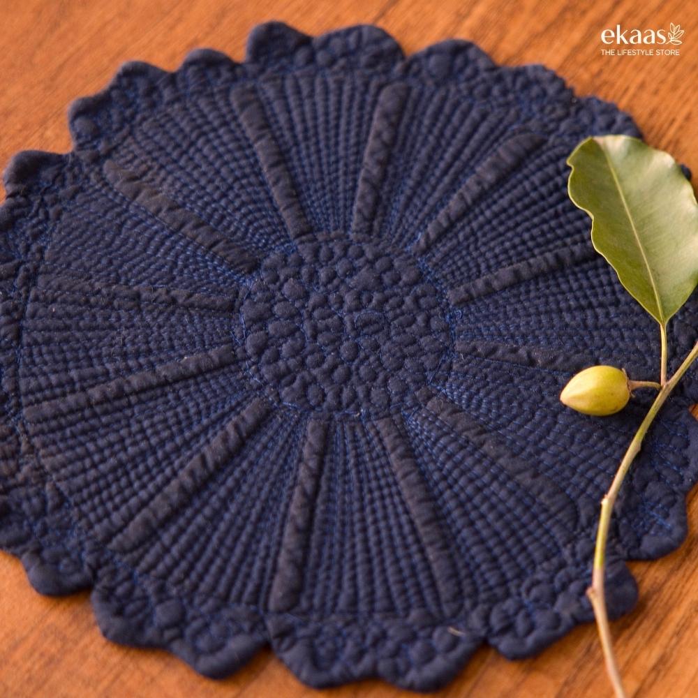 Large Sunflower Quilted Placemats, Set of 2