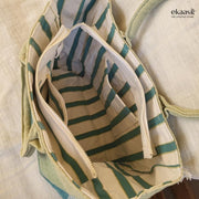 Handprinted Cotton Weekender Bag